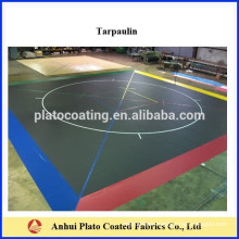 PVC tarpaulin for Protective tarps for gym floors.